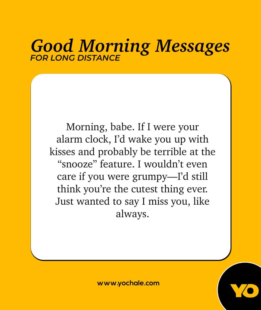 30 Cute Good Morning Texts for Your Long Distance Partner